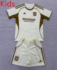 2025-26 Los Angeles FC Light Yellow  kids Soccer Uniform-AY
