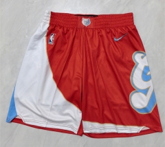 (s-3xl)City Edition NBA Memphis Grizzlies Red Shorts（With pockets)-0593