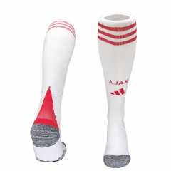 2025-26 Ajax Home White  Soccer Socks