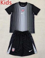 2025-26  USA Goalkeeper  Black Kids/Youth Soccer Unifrom-AY