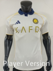 Player Version 25-26 Al Nassr FC Away White Thailand Soccer Jersey AAA-0871