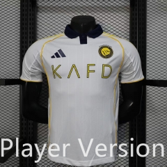 Player Version 25-26 Al Nassr FC 2nd Away White Thailand Soccer Jersey AAA-888