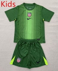 2025-26 USA Goalkeeper Green Kids/Youth Soccer Unifrom-AY