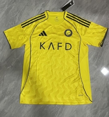 (S-4XL) 25-26 Al Nassr FC Home Yellow Thailand Soccer Jersey AAA-818