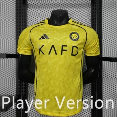 Player Version 25-26 Al Nassr FC Home Yellow Thailand Soccer Jersey AAA-888