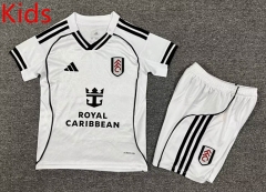 2025-26 Fulham Home White Kids/Youth Soccer Uniform-7809