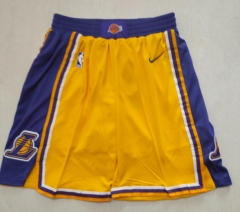 25-26 L.A.Lakers Yellow NBA Shorts -311