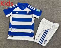 2025-26 Granada Away Blue&White Kid/Youth Soccer Uniform-7809
