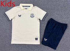 2025-26 Everton Away apricot Kids/Youth Soccer Uniform-7809