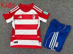 2025-26 Granada Home White7Red Kid/Youth Soccer Uniform-7809