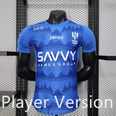 Player Version 25-26 Al Hilal Saudi Home Blue Thailand Soccer Jersey AAA-888