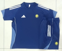 2025-2026 Al-Nassr FC Royal Blue Short-Sleeves Thailand Soccer Tracksuit-815