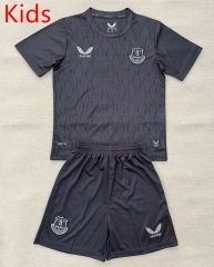 2025-26 Everton Goalkeeper Grey Kids/Youth Soccer Uniform-AY