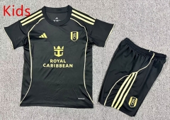 2025-26 Fulham Away Black Kids/Youth Soccer Uniform-7809