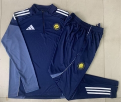 2025-2026 Al-Nassr FC Royal Blue Thailand Soccer Tracksuit-815