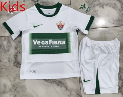 2025-26 Elche Home White kids  Soccer Uniform-4193