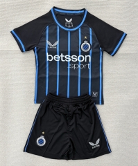2025-2026  Club Brugge Home Black&Blue Soccer Uniform-AY