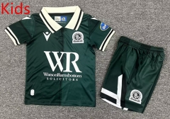 2025-2026 Blackburn Rovers Away Green Kids/Youth Soccer Uniform-7809