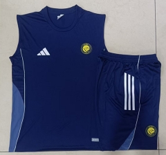 2025-2026 Al-Nassr FC Royal Blue Vest Thailand Soccer Tracksuit-815