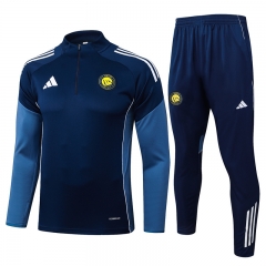 2025-2026 Al-Nassr FC Royal Blue Thailand Soccer Tracksuit-815