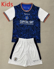 2025-2026 Luton Town Away Blue Kids/Youth Soccer Uniform-AY