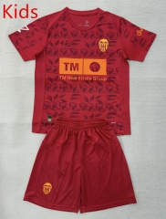 2025-26 Valencia 2nd Away Red Kids/Youth Soccer Uniform-AY
