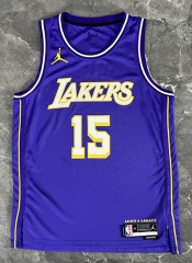 2026 Air Jordan Limited Version Los Angeles Lakers Purple#15 NBA Jersey-311