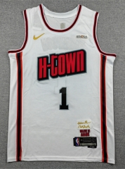 2025 City Edition Houston Rockets White#1 NBA Jersey-1380