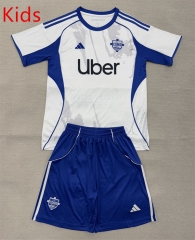 2025-26 Como Away White&Blue Kids/Youth Soccer Uniform-AY