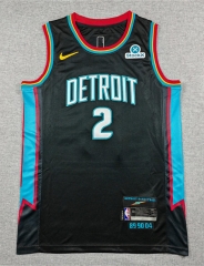 2026 City Version  Detroit Pistons Black#2 NBA Jersey-1380