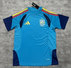 (S-4XL)2026 Spain Blue Thailand Soccer Training Jersey-4506