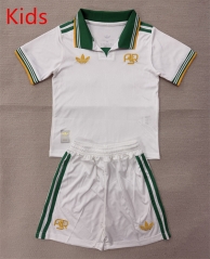 2025-2026 Roma 2nd Away White Kids/Youth Soccer Uniform-AY