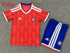 2026-27 Chile Home Red Kids/Youth Soccer Uniform-7809