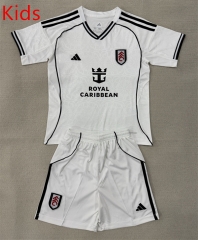 2025-2026 Fulham Home White Kids/Youth Soccer Uniform-AY
