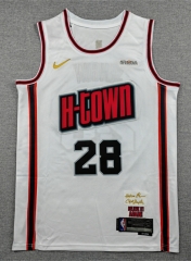 2025 City Edition Houston Rockets White#28 NBA Jersey-1380
