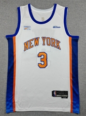 2026 City Version New York Knicks White#3 NBA Jersey-1380