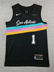 2026 City Edition San Antonio Spurs Black #1 NBA Jersey-1380