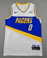2026 City Edition Indiana Pacers White#0 NBA Jersey-1380