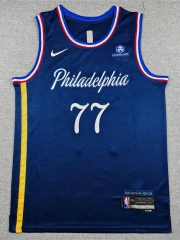 2026 City Version Philadelphia 76ers Dark Blue#0 NBA Jersey-1380