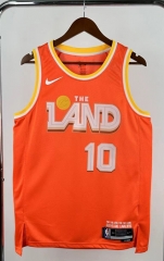 2026 City Version Cleveland Cavaliers Orange #10 NBA Jersey-311