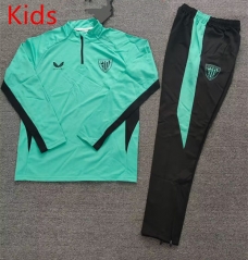 2026-27 Athletic Bilbao Green Kids/Youth Soccer Tracksuit-4692