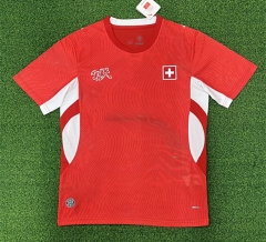(S-4XL)26-27 Switzerland Home Red Thailand Soccer Jersey AAA-403