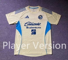 (S-4XL)Player Version 2026-2027 Club America Home Yellow Thailand Soccer Jersey AAA-912