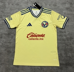 (S-4XL) 26-27 Club América Home Yellow Thailand Soccer Jersey-4506