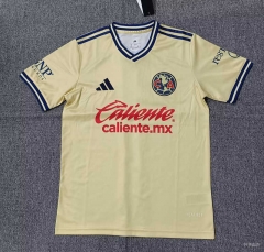 (S-4XL) 26-27 Club América Home Yellow Thailand Soccer Jersey-5378