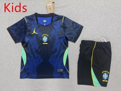 2026-27 Brazil Away Royal Blue Kids/Youth Soccer Uniform-2483