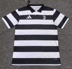 （s-4xl）26-27 Juventus Black&White  Thailand Polo Shirt-5378