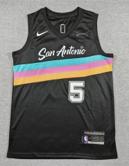 2026 City Edition San Antonio Spurs Black #5 NBA Jersey-1380