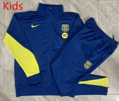 26-27 Barcelona  Blue Kids/Youth Soccer Jacket Uniform -815