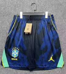 2026-27 Brazil Away Black Blue Thailand Soccer Shorts